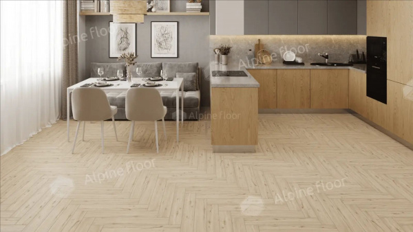 Ламинат Alpine Floor Herringbone LF102-01 Дуб Лион 33 класс 8 мм