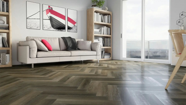 SPC Ламинат Fargo Parquet 4/33 4V 33-62W921 Дуб Кальвадос 615x123