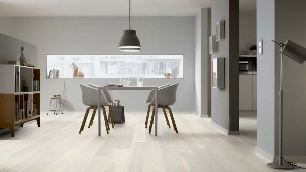 Паркетная доска Ter Hurne Grand Velvet 1101012165 Ясень Азур Белый Матовый Лак 2390x200x13