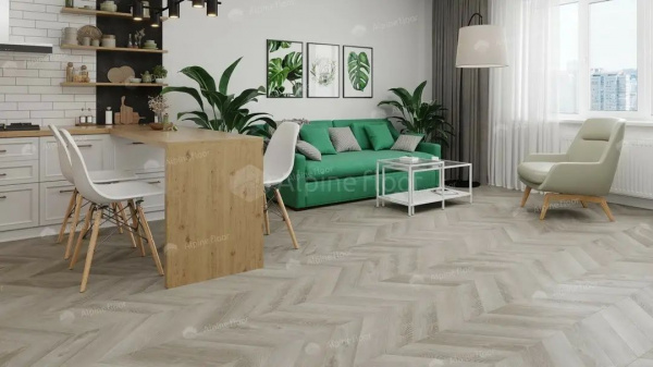 LVT Плитка Alpine Floor Chevron 2.5/43 4V ECO 20-1 Дуб Фантазия 555x127