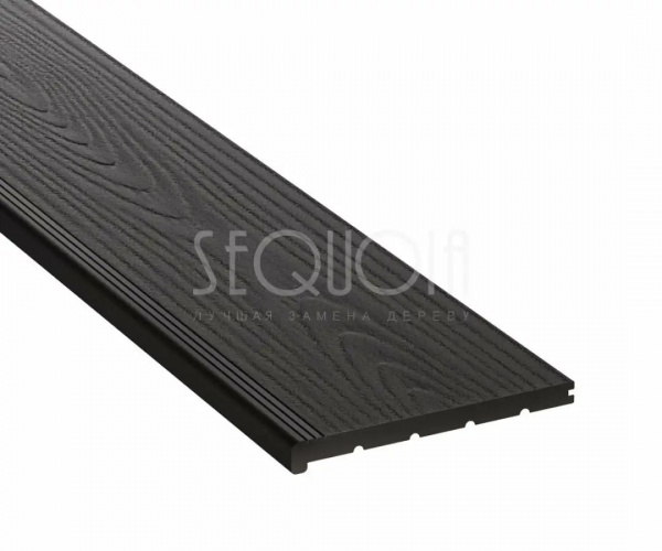 Ступень полнотелая SEQUOIA Dual 3D WOOD BLACK 3000х320х24