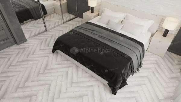 SPC ламинат Alpine Floor Light Parquet 4/43 4V ECO 13-12 Дуб Альхена 600x125