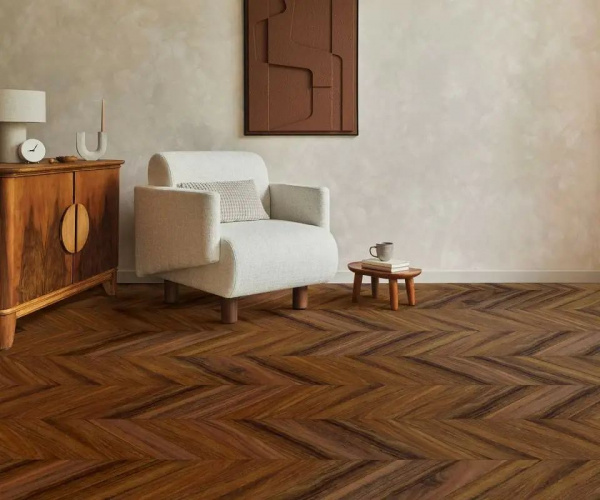 SPC Ламинат Aberhof Chevron 5/33 4V 8112 Walnut Azincourt 635x127
