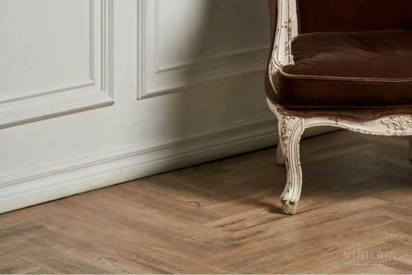 LVT Ламинат Vinilam Parquet Herringbone Glue 2.5/43 4V GD11133 Паркет Северный 762x152.4