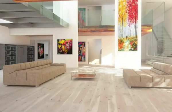 Паркетная доска Barlinek Pure Line 1WG000740 Дуб Mont Blanc Grande 2200x180x14