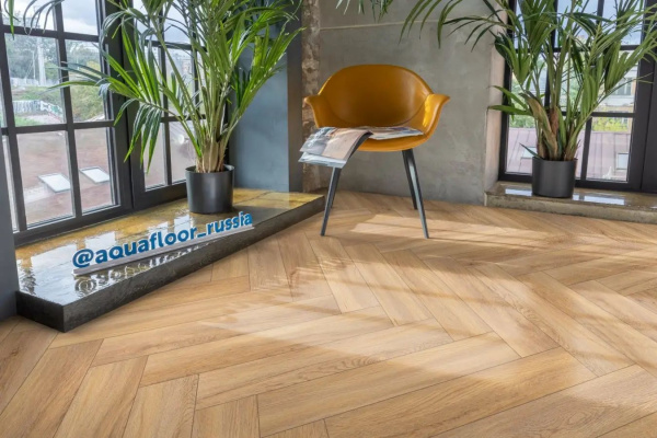 LVT Ламинат Aquafloor Parquet Glue AF2515PG 610x122x2.5