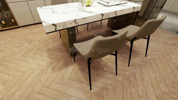 Ламинат Alpine Floor Herringbone LF105-07 Дуб Тироль 34 класс 12 мм