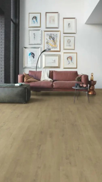 LVT Плитка Quick-Step Balance Glue Plus 2.5/33 4V BAGP40159 Дуб бархатный песочный 1256x194