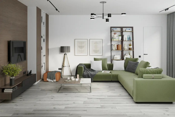 SPC Ламинат Damy Floor Family 4/43 4V T7020-2 Дуб Классический Серый 1220x180