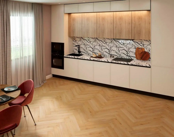 SPC Ламинат Steinholz Herringbone 4.5/43 4V STH038Н Лархе 640x128