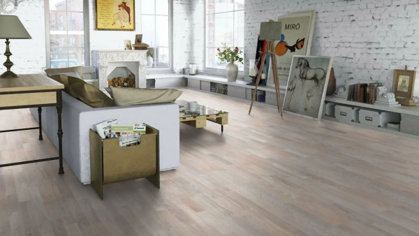 Паркетная доска Tarkett (Таркетт) Salsa Premium 550170002 Дуб Лунный Камень 2283x194x14