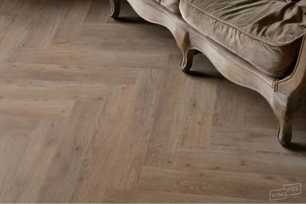 SPC Ламинат Vinilpol Herringbone 7/43 4V 9965 Паркет Бруно 762х127