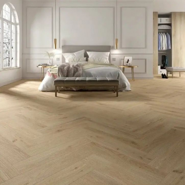 Ламинат Alsafloor Creativе Herringbone Mat 10/33 4V 587 Mistral 644x143
