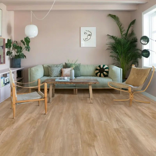 LVT Плитка Quick-Step Alpha Vinyl Blos Base 4/33 4V AVSPT 40348 Дуб Оклахома натуральный 1251x189