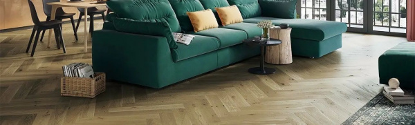 Паркетная доска Barlinek Pure Classico Line 1WC000017 Toffee Herringbone 725x130x14
