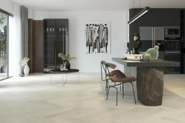 Паркетная доска Quartz Parquet  Английская Елка 33-408 Дуб Песочный 635x127x5