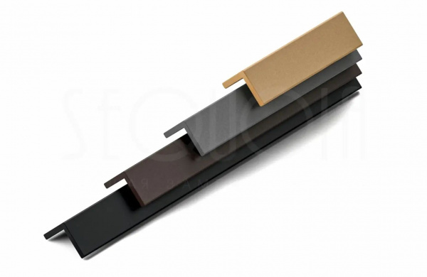 Уголок завершающий Sequoia Black 3000x50x50
