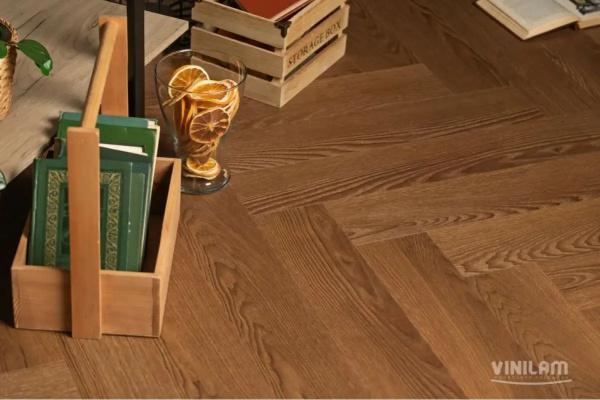 LVT Ламинат Vinilam Parquet Herringbone Glue 2.5/43 4V GD11200 Паркет Винсент 762x152.4