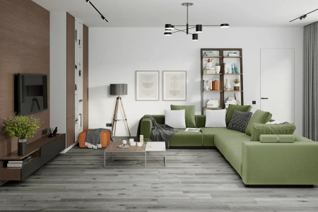 SPC Ламинат Damy Floor Family 4/43 4V T7020-5D Дуб Состаренный Серый 1220x180