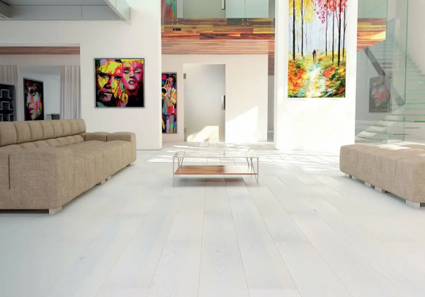 Паркетная доска Barlinek Pure Line 1W1000489 Ясень Lemon Sorbet Grande 1-полосная 2200x180x14