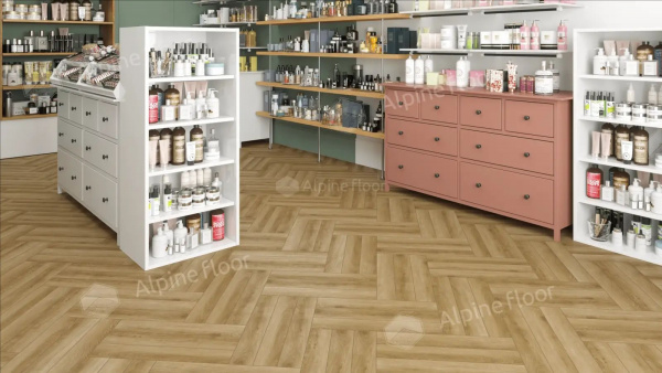 Ламинат Alpine Floor Herringbone LF102-02 Дуб Эльзас 33 класс 8 мм