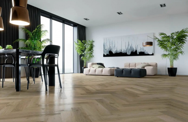 SPC Ламинат Fargo Parquet 4/33 4V 33-61W935 Дуб Парижский дождь 615x123